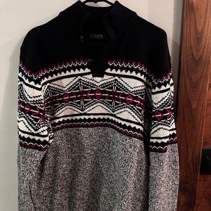 Mens Chaps Long Sleeve Sweater